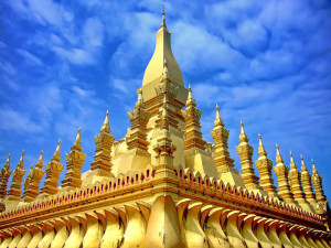 Vientiane: Pha That Luang Indochina Tours: Essence of Vietnam and Laos Tour