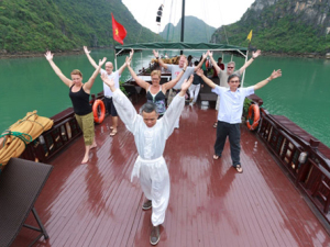 Tai Chi on Cruise  Vietnam Sightseeing Tours: Best Selling Vietnam Tour For 11 Days