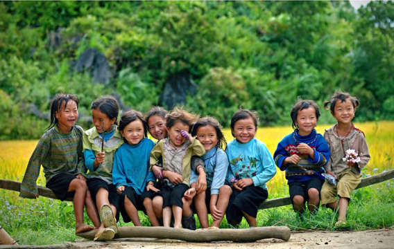 Amazing trekking trip from lai chau to sapa Children in cat cat | amazing trekking trip from lai chau to sapa