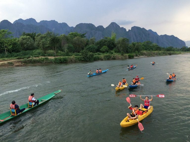 Kayaking on nam ou river