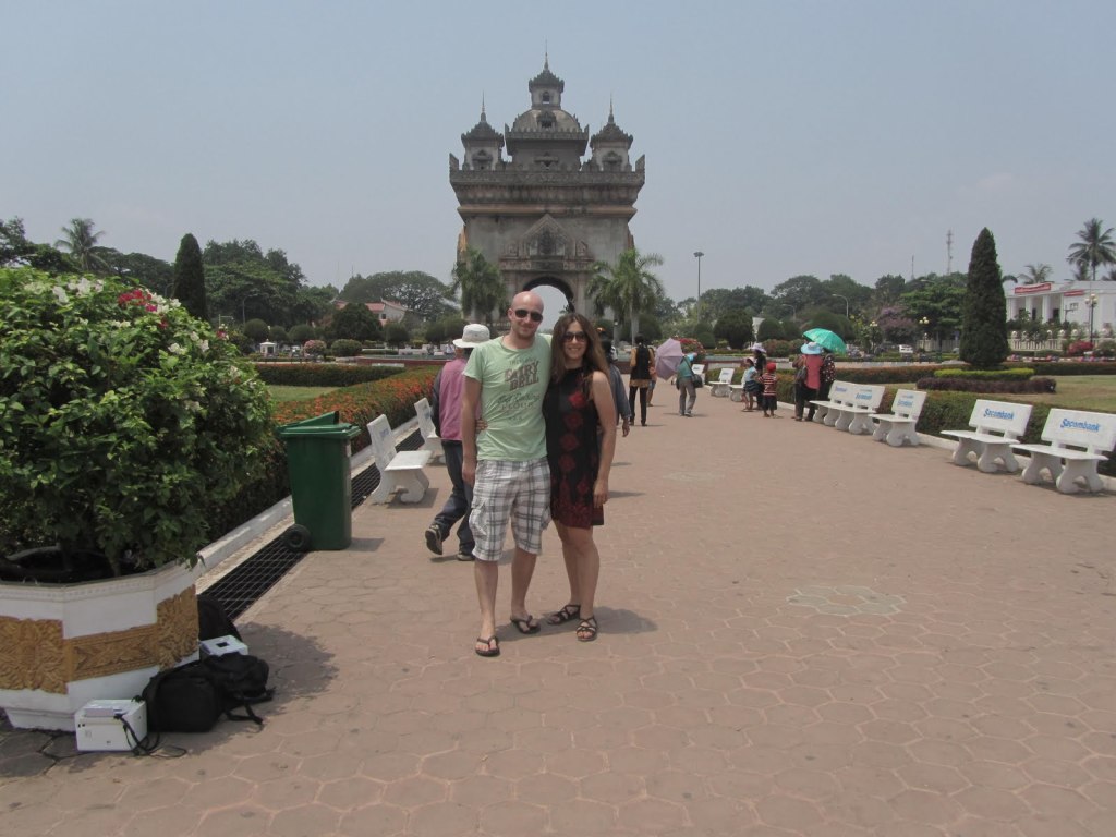 Vientiane: patuxay monument Laos honeymoon tours: northern laos honeymoon holiday
