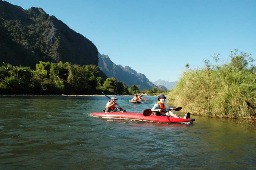 Luang prabang venturing and elephant riding tour Rafting in luang prabang