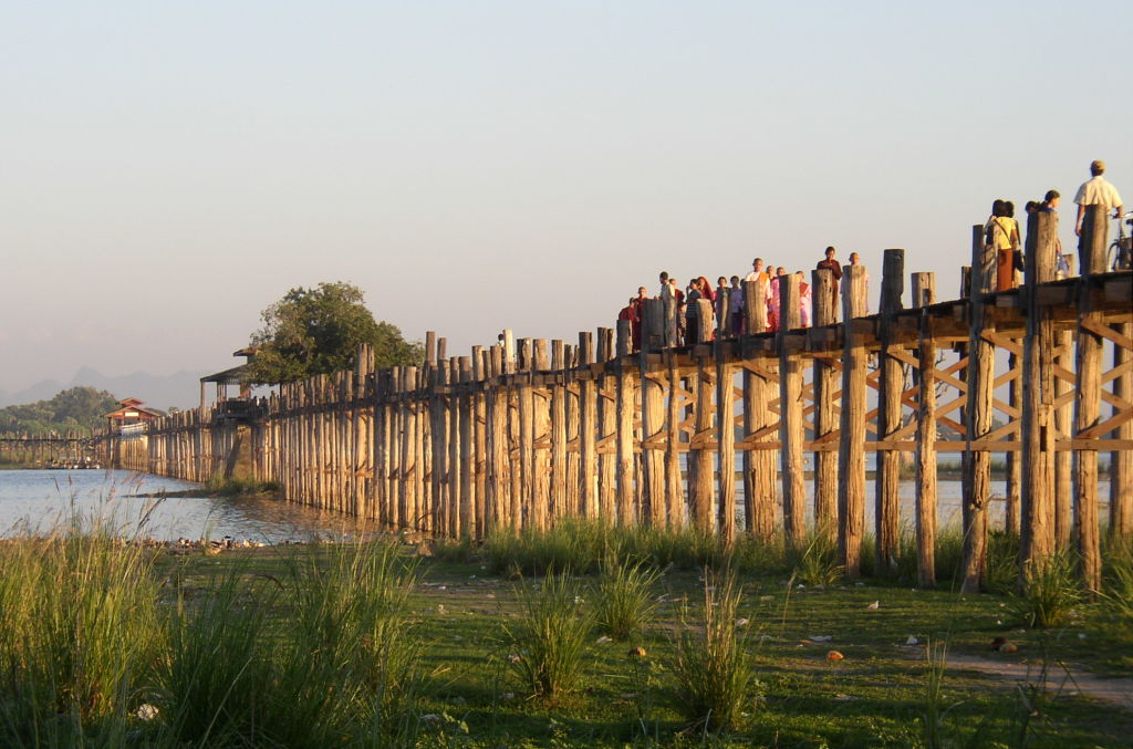 U bain bridge in mandalay Myanmar tour of people & heritages from yangon to mandalay, bagan