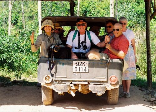 1-day hoi an jeep trip to my son holyland My son tour with jeep - vietnam jeep tours