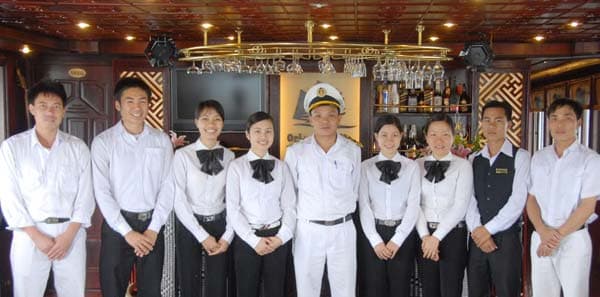 Oriental sails crew Halong cruise tours: