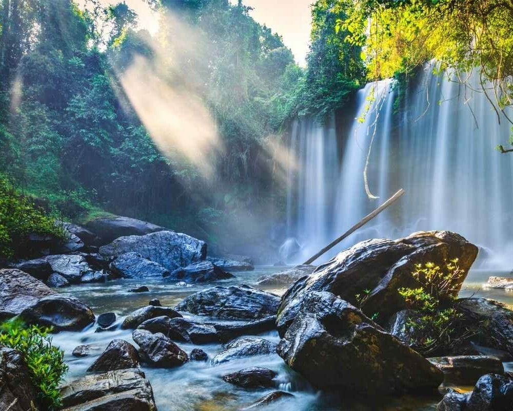 Full day siem reap tour to kulen mountains and khmer villages Kulen waterfall | full day siem reap tour to kulen mountains and khmer villages