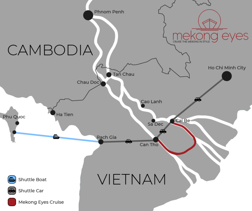 Mekong river cruise tour from saigon to phu quoc via can tho and cai be