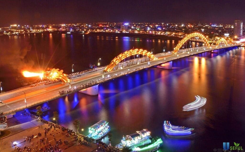 Top 10 places in da nang: complete travel guide 2025 The dragon bridge spouts water and fire on three evenings each weekend | top 10 places in da nang: complete travel guide 2025
