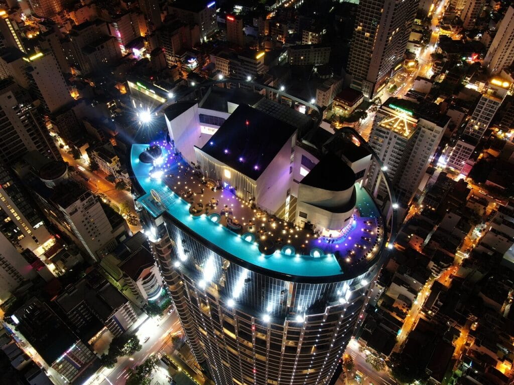 Sky blu lounge from above | why visit nha trang: your next perfect beach destination
