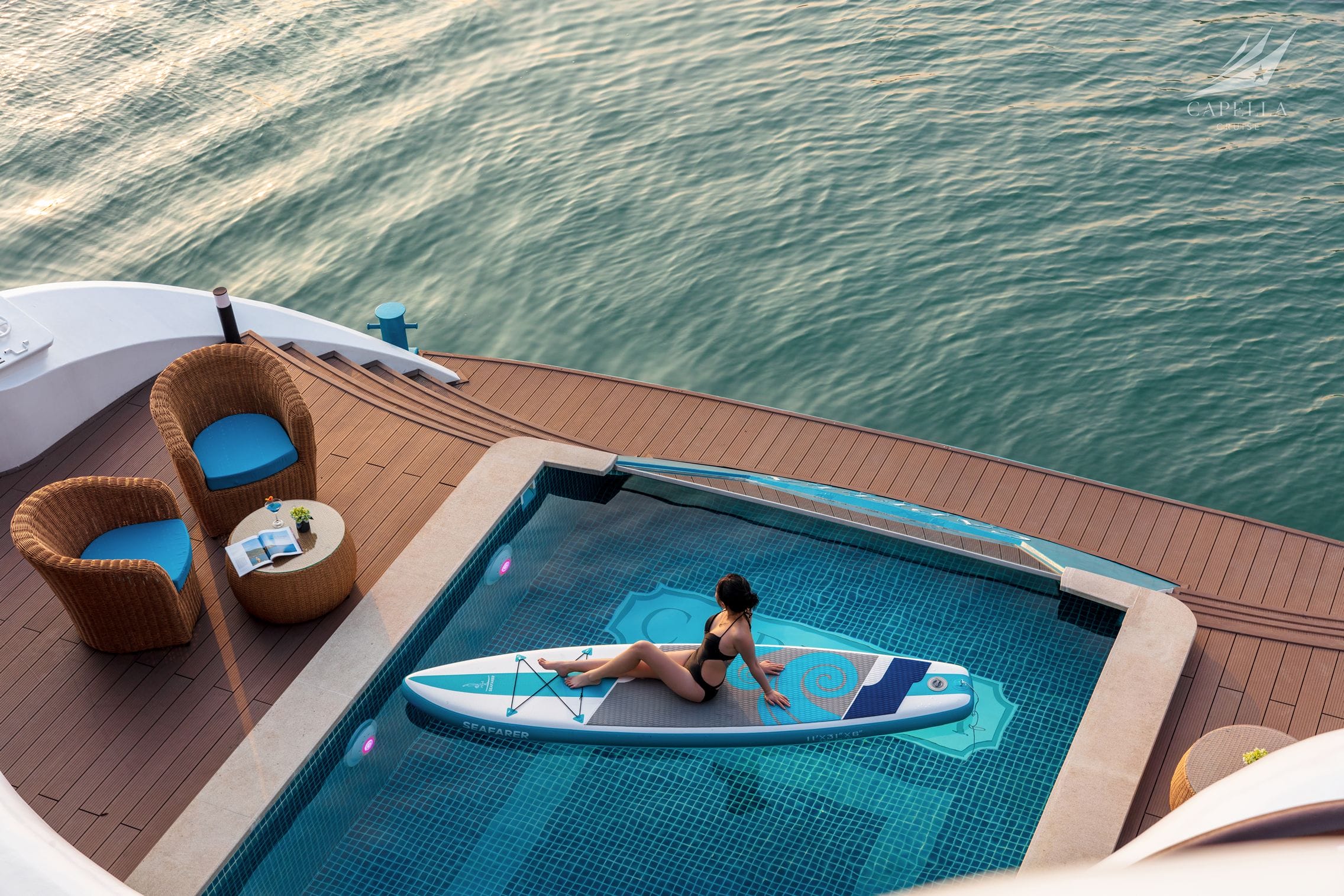 3 nights lan ha bay cruise | 5-star capella luxury voyage Swimming pool 2 | 3 nights lan ha bay cruise | 5-star capella luxury voyage